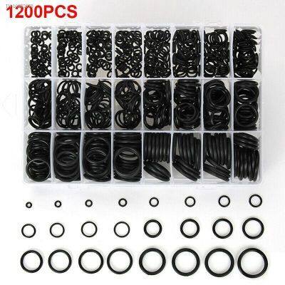 ﹊ O Ring Seal Set 1200PCS NBR O-Ring Gasket KIT Rubber Thickness 1/1.5MM Nitrile O Rings Set NBR Waterproof Various Size Sealing