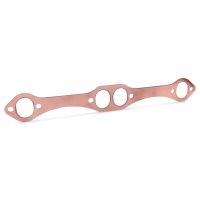 1Pcs Square Port Copper Plating Header Exhaust Gaskets Reusable Fit for SBC Chevy 327 305 350