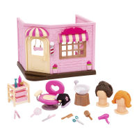 LIL WOODZEEZ HAIR SALON, SMALL PLAYSET - เซ็ตร้านทำผมสำหรับตุ๊กตา