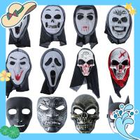 JANNERSATI 2020 ใหม่ Scary Halloween Costume Party Decorations Screaming Grimace Ghost Masquerade s Face