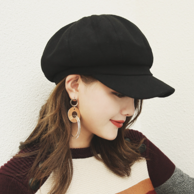 หมวกเบเร่ต์ Beret hat หมวกเบเร่ต์ สีพื้น สำหรับผู้ชาย สไตล์วินเทจ