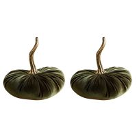 Large Velvet Pumpkins for Decorating,Handmade Artificial Harvest Pumpkins,Fall Halloween Thanksgiving Home Decor