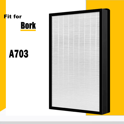 เครื่องฟอกอากาศ HEPA กรองเปลี่ยนสำหรับ Bork A703เครื่องฟอกอากาศชิ้นส่วน305*245*30มิลลิเมตร