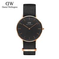 Daniel Wellington คอร์นวอลล์สีดำ36มม.-ดูสำหรับผู้ชาย-นาฬิกาข้อมือผู้ชาย