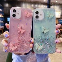 เคสโทรศัพท์คลังสินค้าพร้อมสำหรับ iPhone 15 Pro Plus Pro + ฝาหลังนิ่มโปร่งใสผีเสื้อท้องฟ้าเต็มไปด้วยดวงดาวสุดหรู