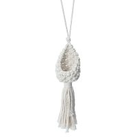 Boho Macrame Air Plant Hanger Tillandsia Hanging Basket Rope Holder Flower Home Decor