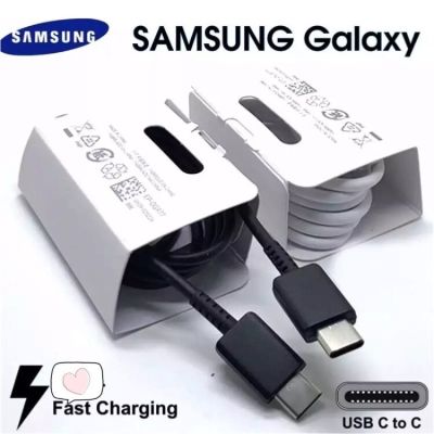 [ส่งจากไทย] สายชาร์จ Type c to Type c  Samsung NOTE10 Super Fast Charger PD ชาร์จเร็วสุด 3A  สายชาร์จ ซัมซุง Type-C ทั้ง2ด้าน Data Cable รองรับ รุ่น NOTE10 A90/80S10S9S8 OPPO VIVO XIAOMI HUAWEI iPad Proและโทรศัพท์มือถืออื่น ๆ รับประกัน1 ปี