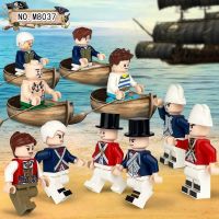 Compatible with LEGO Small Particle Building Blocks Pirates of the Caribbean Captain Jack Assembled Doll Toys