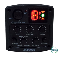 Cherub EQ Tuner G-Tone GT-4 Acoustic Pickup ปิ๊กอัพกีต้าร์โปร่ง รุ่น GT4 ปรีแอมต์ EQ TUNER ตั้งเสียงกีต้าร์อัตโนมัติ