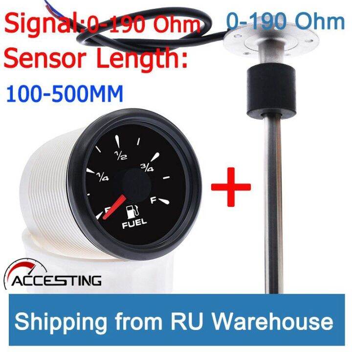 100500mm 52 mm Marine Fuel Gauge Boat Car Oil Tank Level Indicator