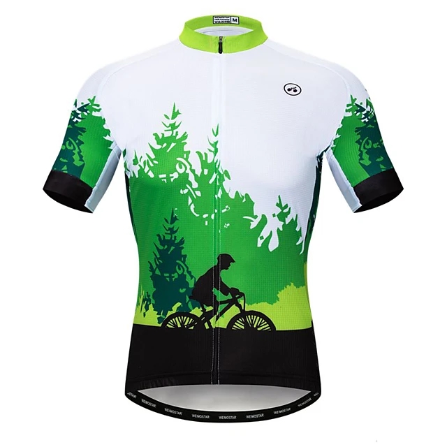 S-XXXL Cycling Jersey Men Men's Bike Shirt Short Sleeve Tops Quick Dry More Breathable