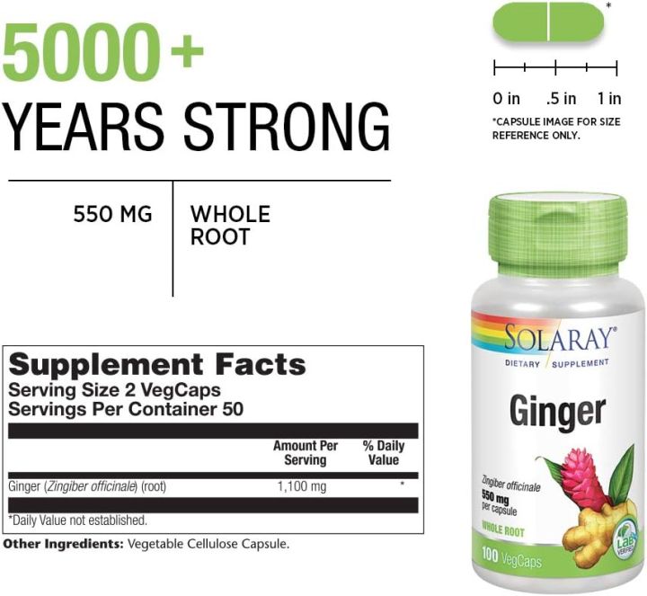 สารสกัดจากรากขิง-ขิงสกัด-true-herbs-ginger-1100-mg-100-vegcaps-solaray
