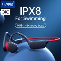 LS Swimming Bone Conduction Earphones Bluetooth Wireless IPX8 Waterproof 32GB MP3 Player Hifi X7 Headphone With Mic Headset