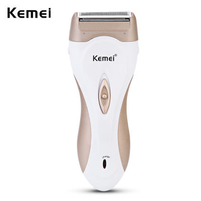 Kemei Rechargeable Electric Cordless Women Shaver Shaving Machine Scraping Hair Remover Lady Bikini Underarm Lip Hair Removal