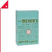 Mrs. Meyers : MMY14448* แผ่นอบผ้า Clean Day Dryer Sheets Basil Scent, 80 Count