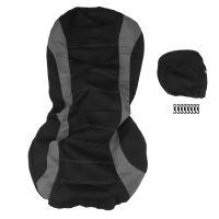 dfthrghd Front Car Seat Covers Front Airbag Ready Sport Bucket Seat Cover Automobiles Seat Covers (Black Grey)