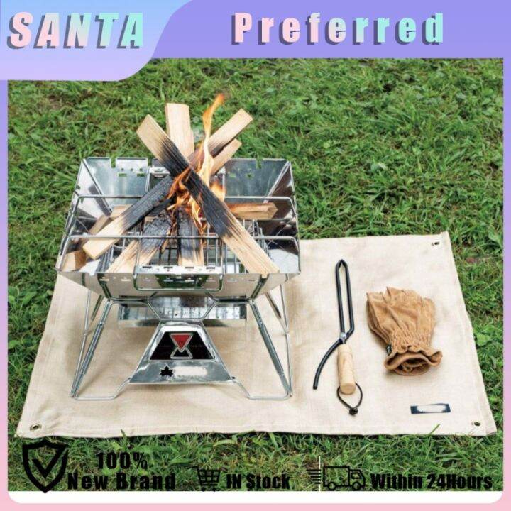 80CM/100CM Outdoor Camping Heat insulation Mat Fire Proof Mat BBQ Glass fiber FireProof Cloth