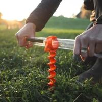 Camping Tent Plastic Screw Shofar Ground Anchors