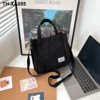 ◑◈☸ Female bag corduroy ins the new 2023 bread Korea bags fashion single shoulder