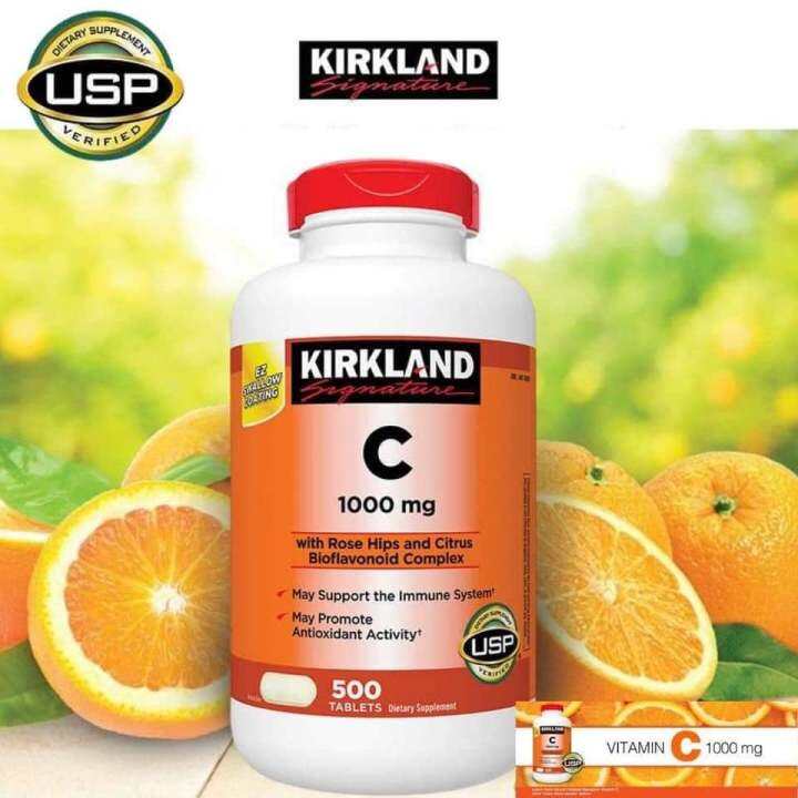 Kirkland Vitamin C (1000 mg) 500 tabs Exp 2024 From Costco Lazada PH