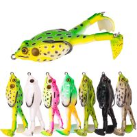 ZWICKE 9g Double Propeller Frog Soft Artificial Bait Rotating Legs Thunder Frog Luya Soft Bait Designed Bionic Fake Bait LureLures Baits