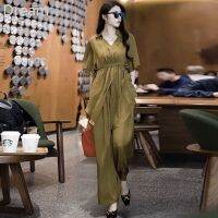 Western style two-piece suit for women Summer new popular elegant aging Noble High-grade fashionable wide-leg pants suit V729