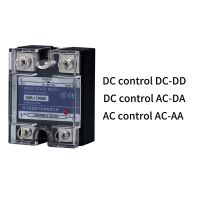 10a ~ 100a พลาสติกคลุมโซลิดสเตทรีเลย์ Da Dd Aa เฟสเดียว Dc ควบคุม Ac 220V รีเลย์ไปยัง3-32vdc Ssr-10da 25da 40da