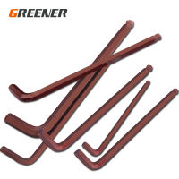 GREENER 2pcs L shaped hex key allen wrench 1.5mm 2mm 2.5mm 3mm 4mm 5mm 6mm 8mm 10mm 12mm 14mm Ball Head Single wrench Hand tools