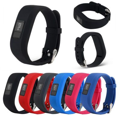 ✙❀ Dla Garmines Vivofit 3 Garmines JR smartwatch dla dzieci wymiana miękkiego silikonu pasek do nadgarstka pasek z metalową klamrą
