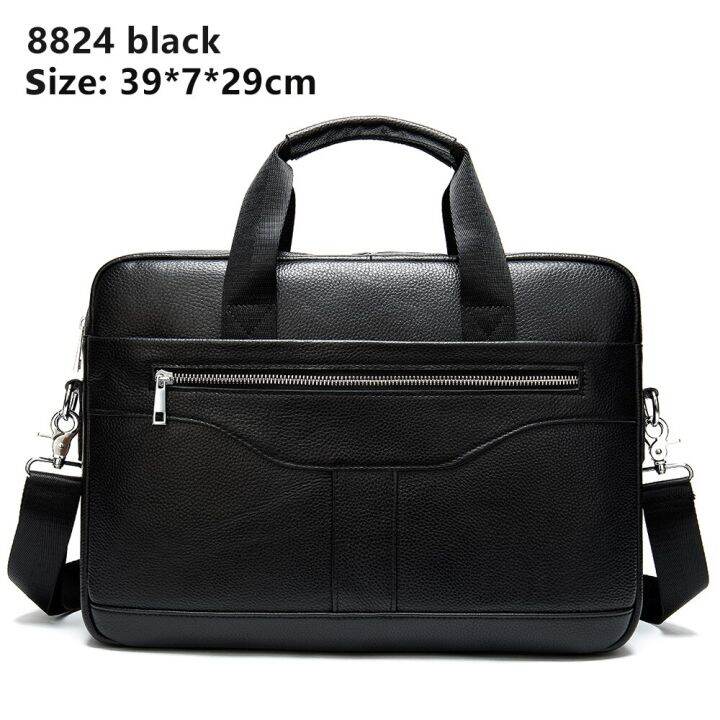 WESTAL 15 Inch Laptop Bag For Men's Briefcases Genuine Leather Men's