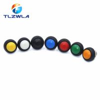 1PCS DIY Mini 12mm Momentary Waterproof Push Button Switch Horn Blue White Green Red Yellow Black 1A 250V Self-reset