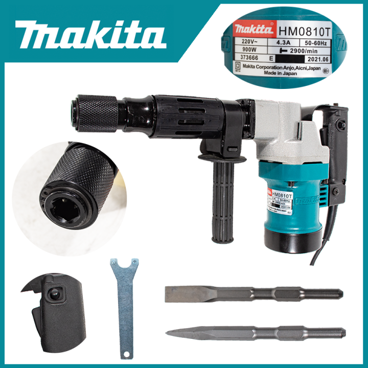 makita-เครื่องสกัดไฟฟ้า-สว่านสกัด-เจาะทำลายคอนกรีต-รุ่น-0810-แย็ก-demolition-hammer-พร้อมอุปกรณ์ใช้งาน-aaa