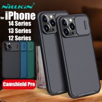 BOUND （in stock）NILLKIN เคส iPhone 14 13 12 Pro Plus Max Mini รุ่น CamShield Pro Slide Camera Cover Protect Privacy Classic Back Cover