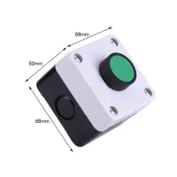 New Push Button Switch Box Weatherproof Green Push Button Switch One Button Control Box for Gate Opener