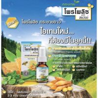 Propoliz สูตรใหม่ กระชายขาว สเปรย์ยาพ่นในช่องปากและลำคอจากธรรมชาติ 100% 1 ขวด สแตนดาร์ดไดซ์โพรโพลิส x สารสกัดกระชายขาว