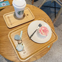 Starbuck Classic Selection Series ร้านถาดไม้พิเศษถาดอาหารค่ำญี่ปุ่นถาดชา Simple