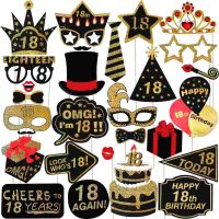 Happy Birthday Decoration 18th Birthday Birthday Decoration Girl 18th Birthday - Photobooth Props - Aliexpress