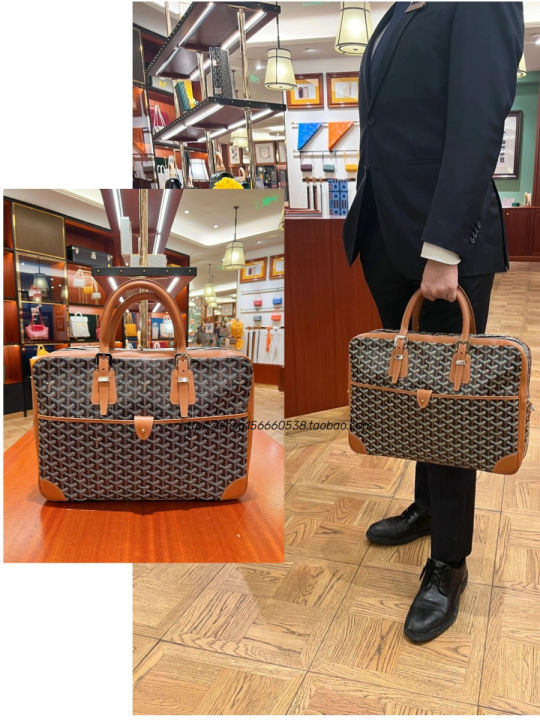 Goyard/ Goya men's bag new ambassade medium men's briefcase classic computer  bag handbag