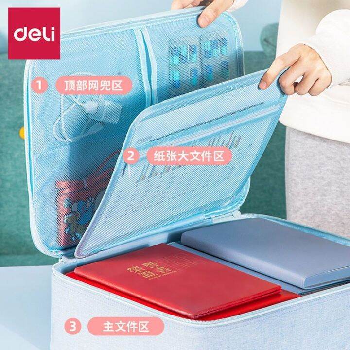 2023-กล่องเก็บเอกสารเดลี่กระเป๋าใส่หนังสือเดินทางเดินทางกระเป๋าจัดระเบียบกล่องเก็บใบรับรองมัลติฟังก์ชั่น