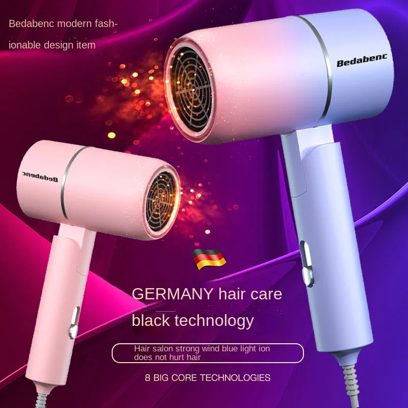 mini blower for hair hair iron and curler blower for hair hair blower heavy  duty hot and cold blower hair dryer original small hair dryer blow dryer  with diffuser foldable hair dryer