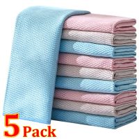 【DT】hot！ Microfiber Fish Scale Dishcloths Kitchen Super Absorbent Oil-proof Washing Rag Glass Window Wipe Cloth Household Cleaning Cloths