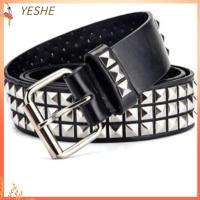 YESHE แฟชั่น Studded เดรสเข็มขัดเสื้อ กว้าง ผู้หญิง ห่วงโซ่เอวยางยืด สร้อยคอท้อง เข็มขัดพังค์ เครื่องประดับร่างกาย