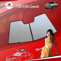 ม่านบังแดดหน้ารถ Groovy Thailand ม่านหน้า MITSUBISHI TRITON Gen5 F-row (1 pcs)