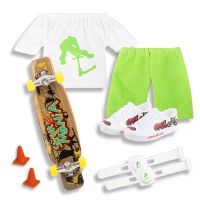 Mini Scooter Finger Toy Set Finger Skateboard With Shoes Finger Skate Board Fingerboard Shoes And Pants Mini Skateboard