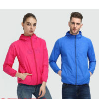 Men`s windbreaker summer Sun protection Uni Camping Rain jacket Couple outwear sports Cycling Thin hooded coats men clothing