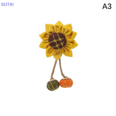 💖【Lowest price】SUTAI เข็มกลัดผ้าลายดอกทานตะวันรูปใบหน้ายิ้มเข็มกลัดดอกทานตะวันน่ารักสำหรับผู้หญิงกระเป๋าทันสมัยเครื่องประดับคอเสื้อ