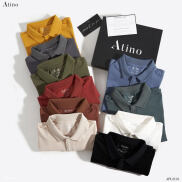 Áo Polo Nam ATINO thanh lịch vải cá sấu Cotton cao cấp thoáng mát trẻ