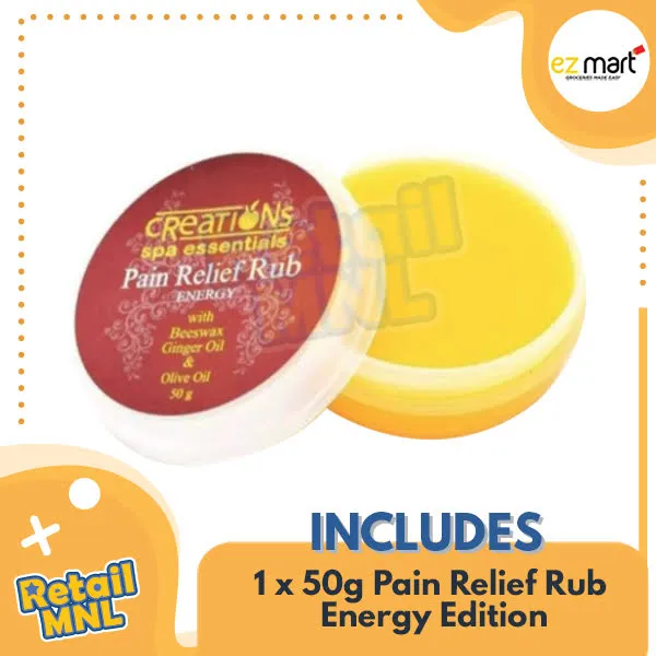 Retailmnl Creations Spa Essentials Pain Relief RubEnergy 50g Lazada PH