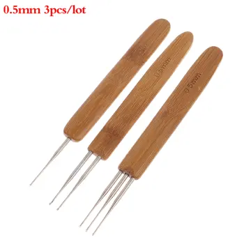  9 Pieces Interlocking Tool for Latch Hook Tool Dreadlock  Crochet Hook Needle for Braid Hair Carpet Making and Other Craft
