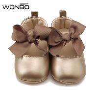 【hot】！ WONBO 0-18M Toddler Baby Soft Shoes Bow Bandage Infant Prewalker New Born